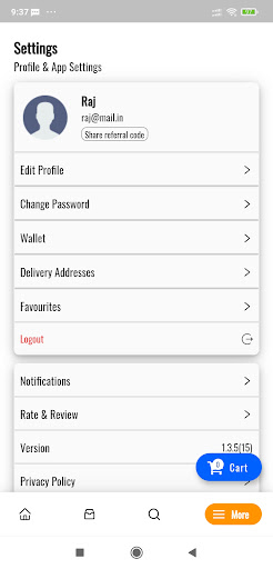 THANJOZ DELIVERY Screen 2