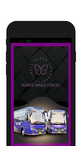 Android application Purple Wings Coaches screenshort
