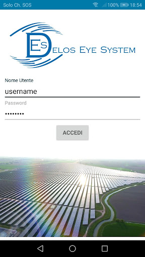 Android application Delos Eye System screenshort