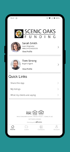 Android application Scenic Oaks Mobile Mortgage screenshort