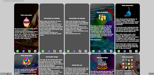Android application Universo Das Mensagens screenshort