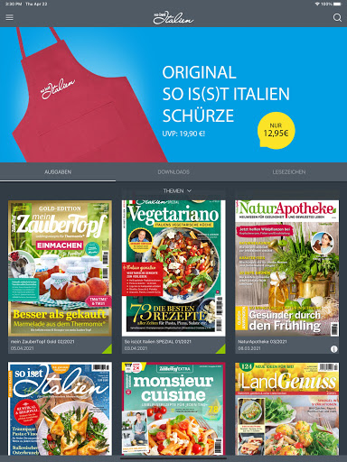 Android application So is(s)t Italien Magazin screenshort