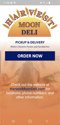 Android application Harvest Moon Deli screenshort