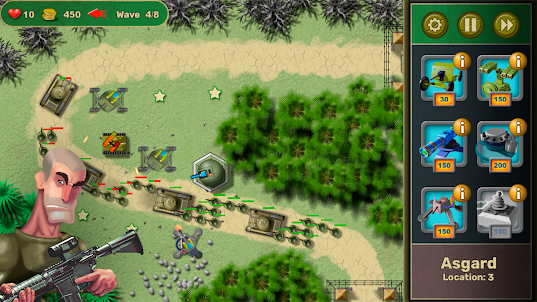 Island Defense: Tank Games