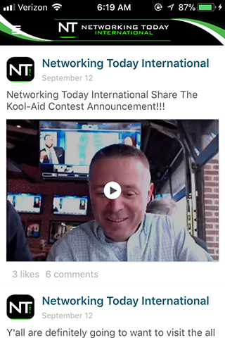 Networking Today Screen 2