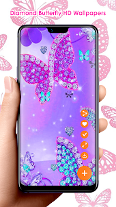 Diamond Butterfly HD Wallpaper