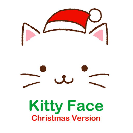 Christmas  Theme Kitty Face  Icon