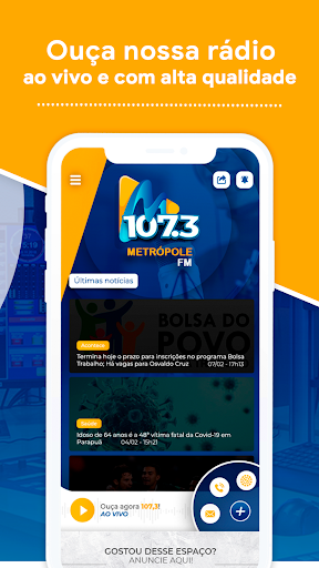 Metrópole FM Osvaldo Cruz/SP Screen 2