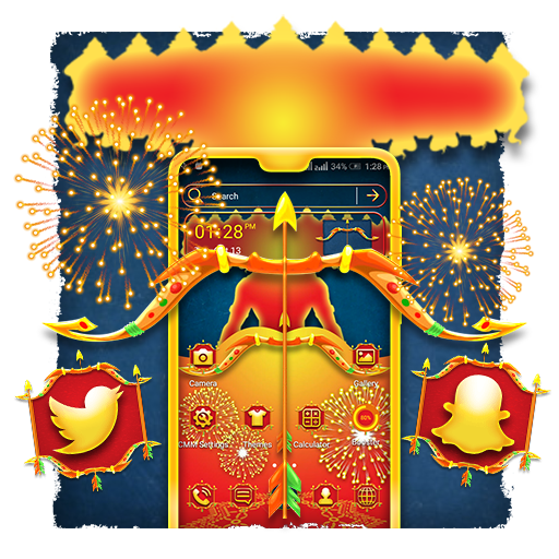 Dussehra Ravan Launcher Theme logo