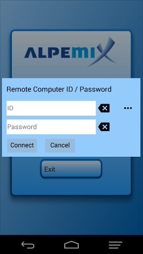 Alpemix Remote Desktop Control Screen 2
