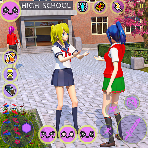 Jogos de luta de meninas de anime 3D versão móvel andróide iOS apk