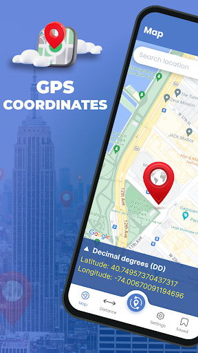 Coordinates Converter: GPS Map Screen 2