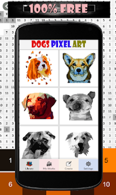Dog Pixel Coloringのおすすめ画像2