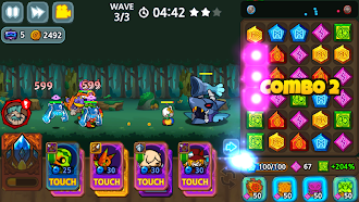 Game screenshot Puzzle & Defense: Match 3 Batt apk download
