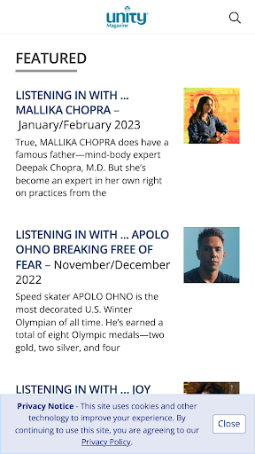 UNITY Magazine Screen 2