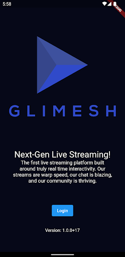 Android application Glimesh: Live Streaming screenshort