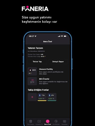 Android application Foneria:Herkese PortföyHizmeti screenshort