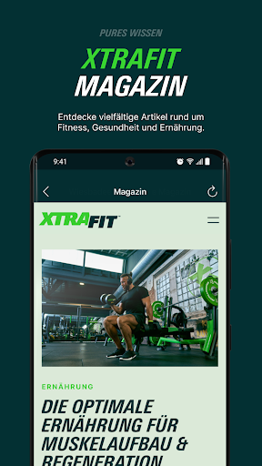 Android application XTRAFIT screenshort