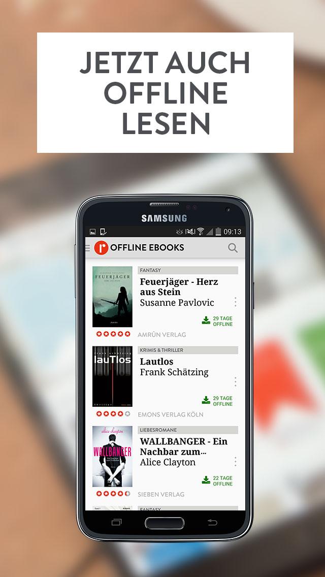 Android application readfy - Die eBook Flatrate screenshort