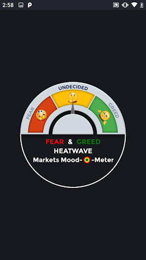 Android application Fear Greed Heatwave AI meter screenshort