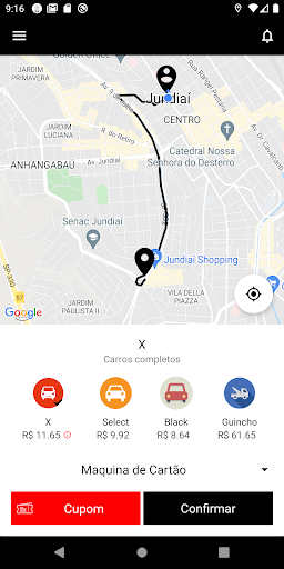 Android application 88 Flash - Passageiro screenshort