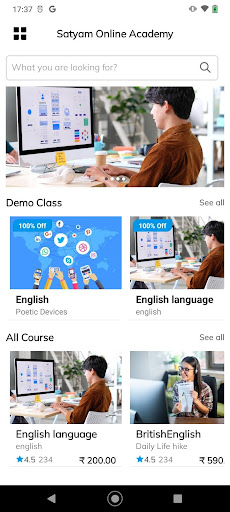 Satyam Online Academy Screen 2