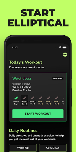 Screenshot of Start Elliptical: Workouts