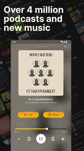 Android application Fountain: Podcasts & Music screenshort
