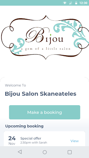 Android application Bijou Salon Skaneateles screenshort