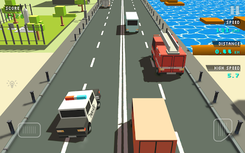 Blocky Traffic Racer mod Apk, blocky traffic racer download 5
