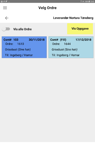 Android application Neviso ABP Collection Client screenshort