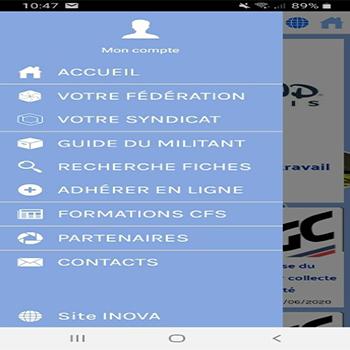 Android application INOVA CFE-CGC screenshort
