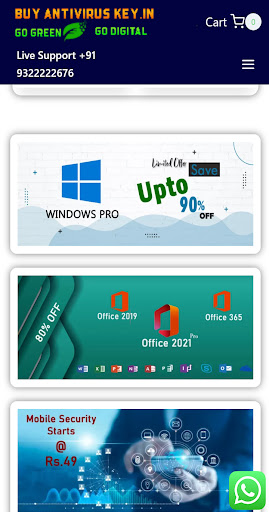 Android application Online Software Store screenshort