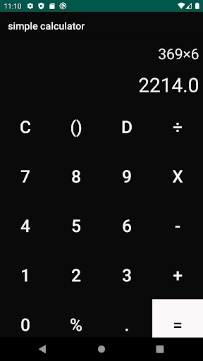 Simple Calculator Screen 2