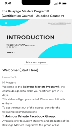 Masters Academy Screen 3