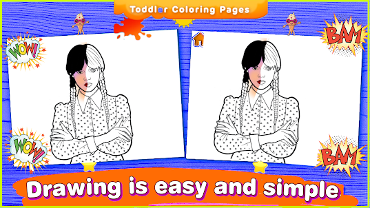 Wednesday Addams : Coloring