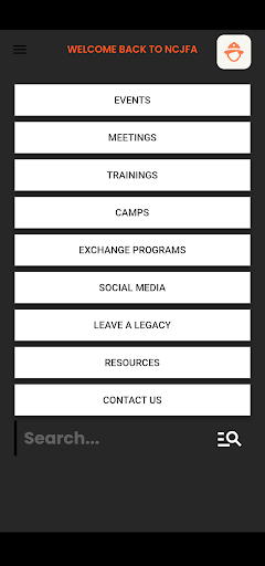 NCJFA APP Screen 3