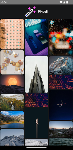 Android application Pixdeli screenshort