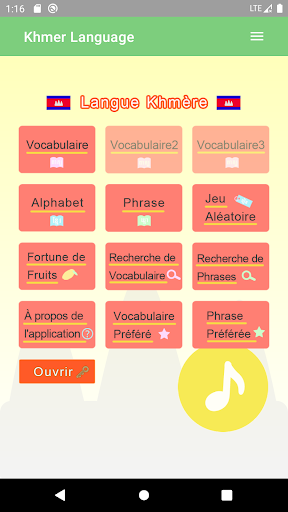 Android application Langue Khmère -Cambodge- screenshort