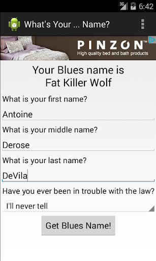 Whats Your ... Name Screen 2