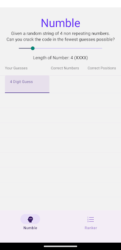 Whats The Number? Screen 2