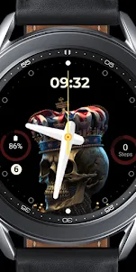 Skull Crown Watch Face