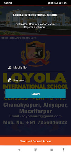 Android application Loyola International School screenshort