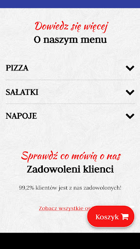 Android application Focaccio screenshort