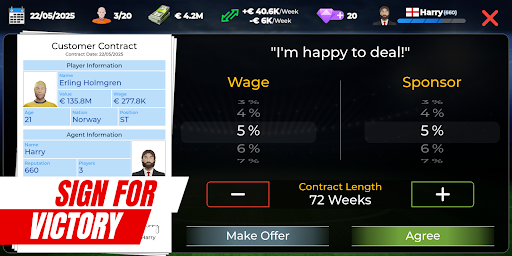 Pro Soccer Agent screenshot 7