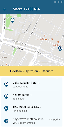 Sote Taksi – tilaa VPL- ja SHL Screen 3