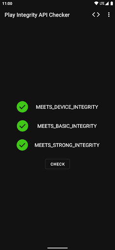 Play Integrity API Checker Screen 2