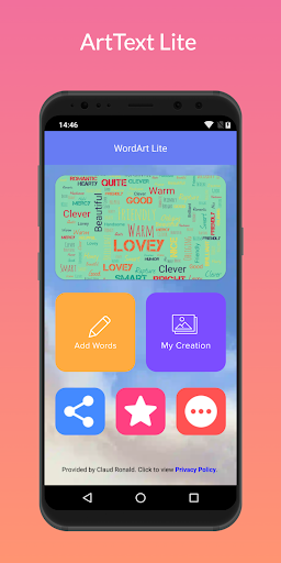 Android application ArtText Lite screenshort