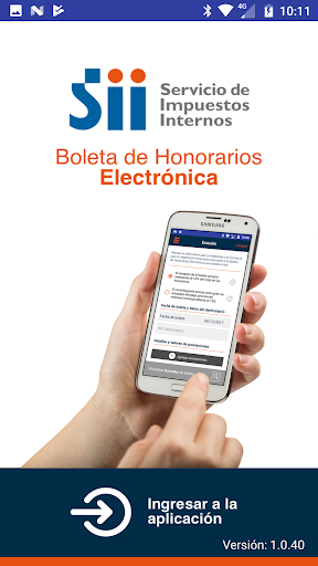 Android application e-Honorarios SII screenshort