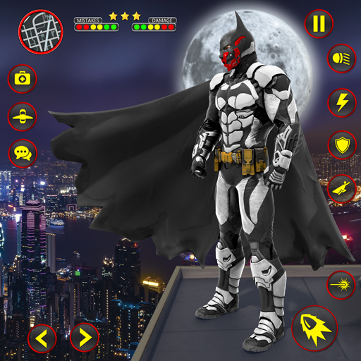 Flying Bat Hero Man Superhero  Icon